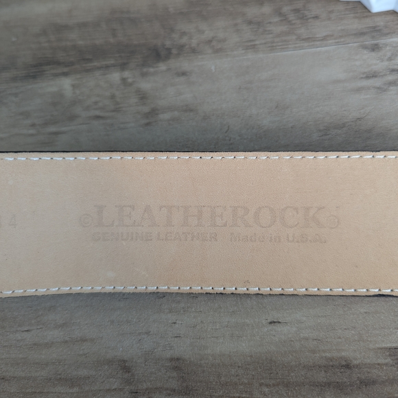 Leatherock Vintage Black Leather Belt main image 6